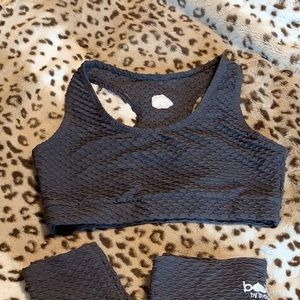 Booty by Brabants Croco skin dark grey top